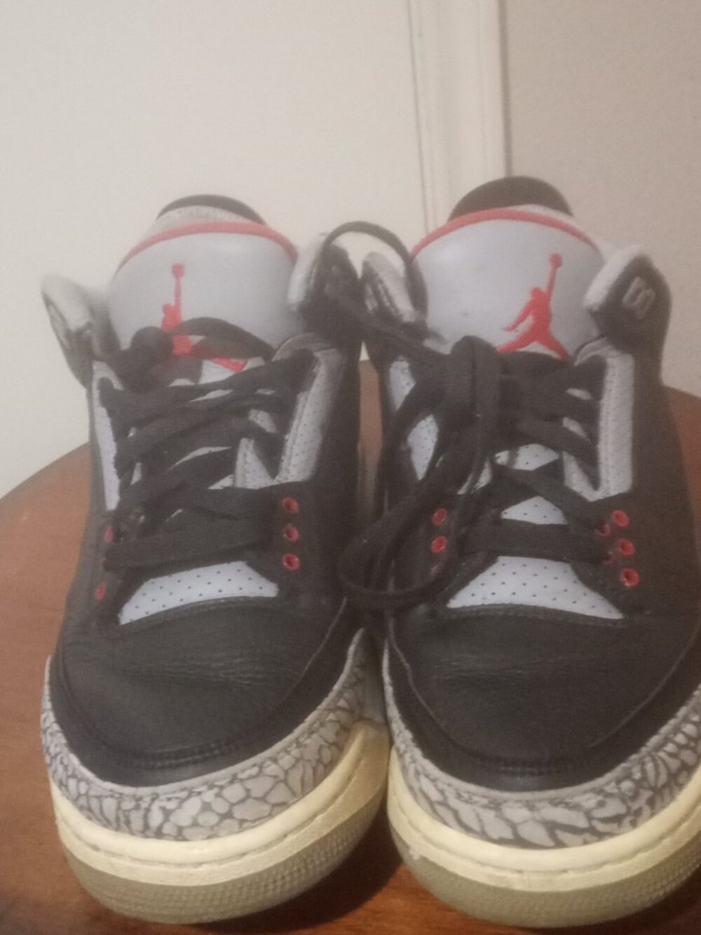 Nike Air Jordan 3 Retro OG Black Cement (854262-001) - Men's US Size 8.5 - Picture 6 of 14